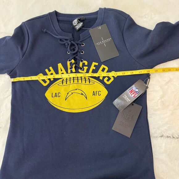 Ultra Game NFL Women Los Angeles Charger Long Sleeve Fleece Sweatshirt Small NEW - Picture 4 of 15
